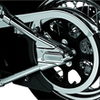 Load image into Gallery viewer, Kuryakyn Swingarm Cover Kit - Unlighted 00-07 Softail Models Chrome - Side View
