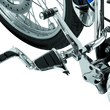 Load image into Gallery viewer, Kuryakyn Swingwing Peg With Male Mount Adapter Chrome - Back View
