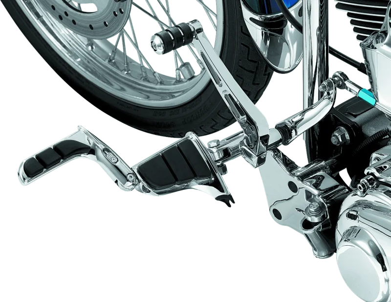 Kuryakyn Swingwing Peg With Male Mount Adapter Chrome - Back View