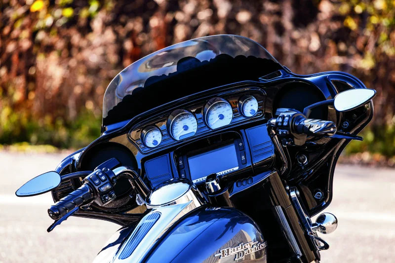 Kuryakyn Switch Panel Acccent 14-Up Touring Models Gloss Black - Side View