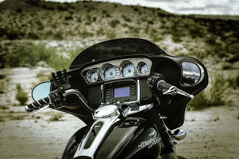 Kuryakyn Switch Panel Accent 14-Up Touring Models Chrome - Back View