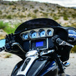 Load image into Gallery viewer, Kuryakyn Switch Panel Accent 14-Up Touring Models Chrome - Installation View