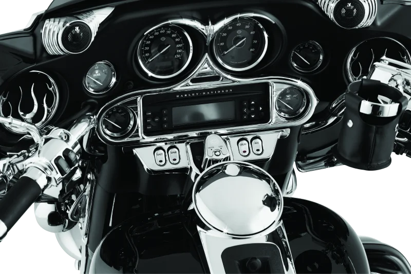 Kuryakyn Switch Panel Accent Chrome - Installation View
