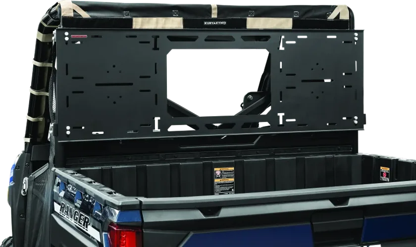 Kuryakyn Takrak Headache Rack Polaris Ranger Black - Side View
