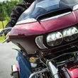 Load image into Gallery viewer, Kuryakyn Teardrop Mirrors Chrome - Side View