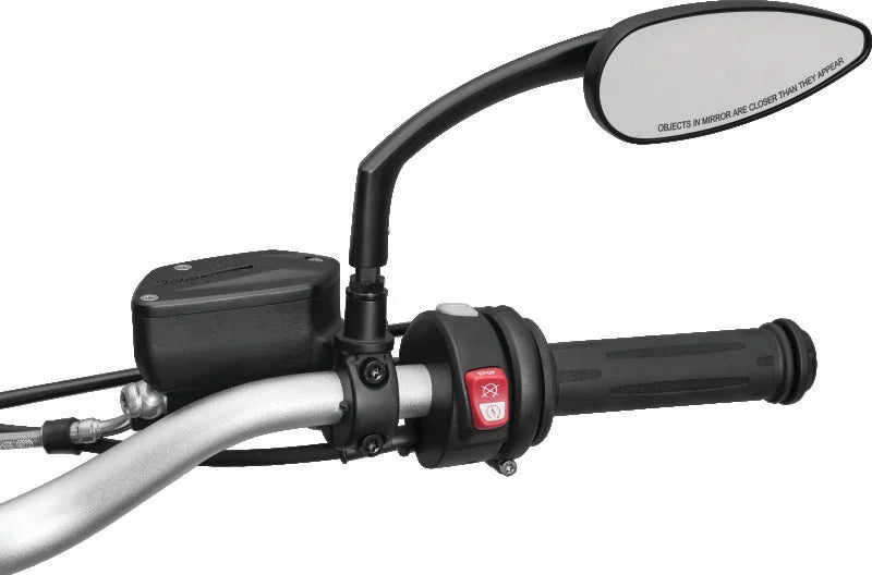 Kuryakyn Teardrop Mirrors Satin Black - Additional View 14
