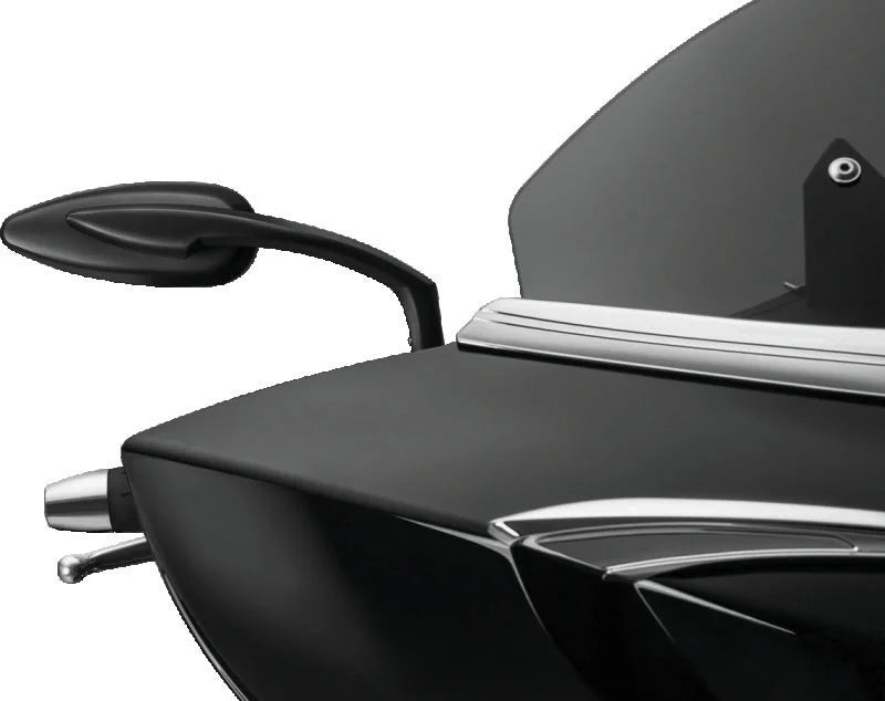 Kuryakyn Teardrop Mirrors Satin Black - Additional View 15