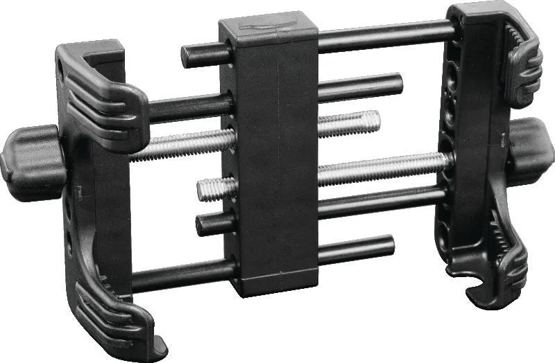 Kuryakyn Tech Connect Device Holder Large, Holds 3-5/8in to 6in Wide Black - Side View