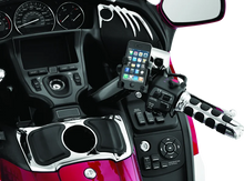Load image into Gallery viewer, Kuryakyn Tech Connect Standard Cradle For Perch Mount Black - Side View