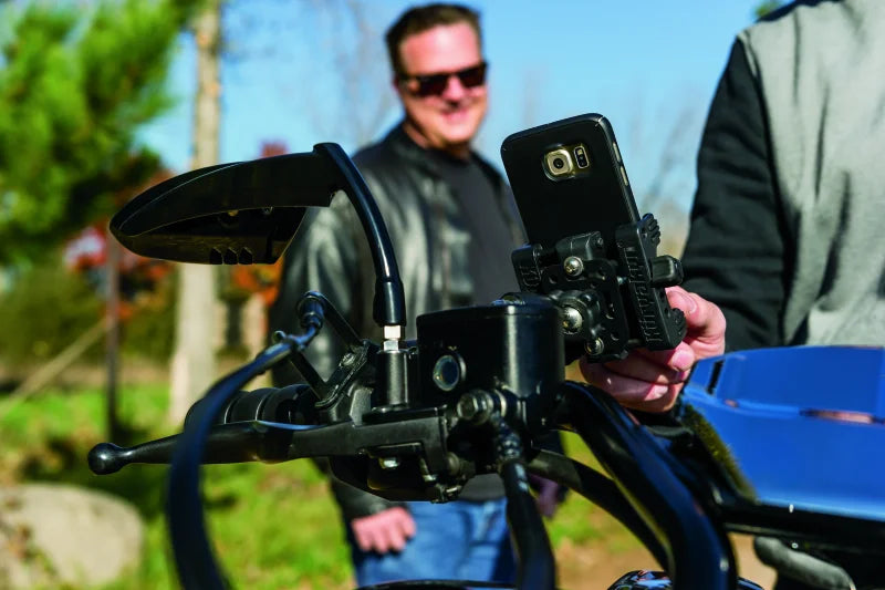 Kuryakyn Tech Connect Standard Cradle For Perch Mount Black - Installation View