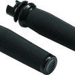 Load image into Gallery viewer, Kuryakyn Thresher Grips 14-17 Models Indian Black - Side View
