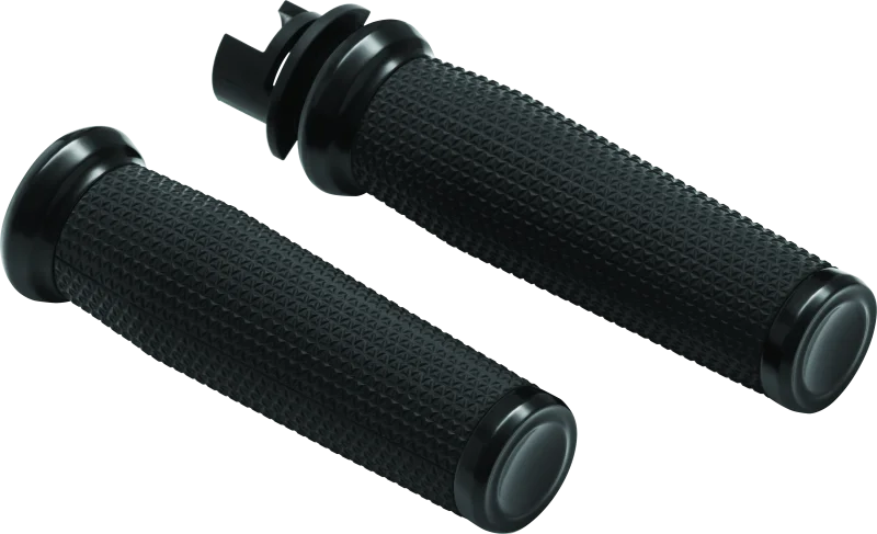 Kuryakyn Thresher Grips 14-17 Models Indian Black - Side View