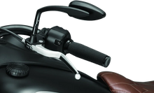 Load image into Gallery viewer, Kuryakyn Thresher Grips 18-Up Indian Models Black - Side View