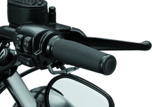 Load image into Gallery viewer, Kuryakyn Thresher Grips Dual Cable Black - Detail View