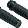 Load image into Gallery viewer, Kuryakyn Thresher Grips Throttle-By-Wire Black - Main Product View