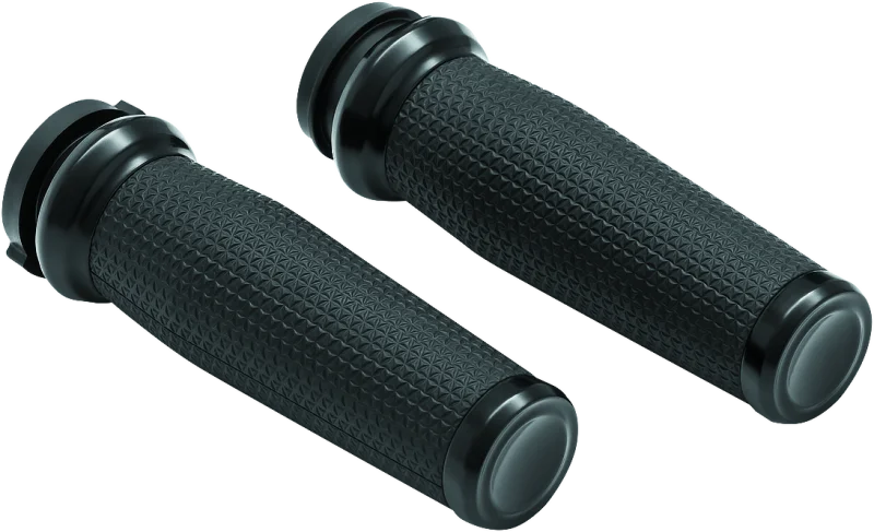 Kuryakyn Thresher Grips Throttle-By-Wire Black - Main Product View