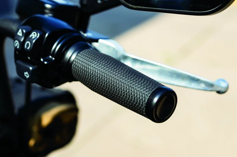 Kuryakyn Thresher Grips Throttle-By-Wire Black - Back View