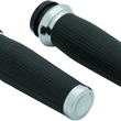 Load image into Gallery viewer, Kuryakyn Thresher Grips Throttle-By-Wire Chrome - Main Product View