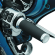 Load image into Gallery viewer, Kuryakyn Thresher Grips Throttle-By-Wire Chrome - Side View