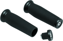Load image into Gallery viewer, Kuryakyn Thresher Grips Universal 7/8inch Black - Main Product View