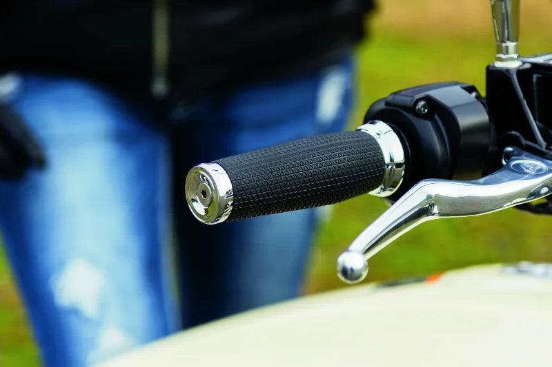 Kuryakyn Thresher Grips Universal 7/8inch Chrome - Installation View