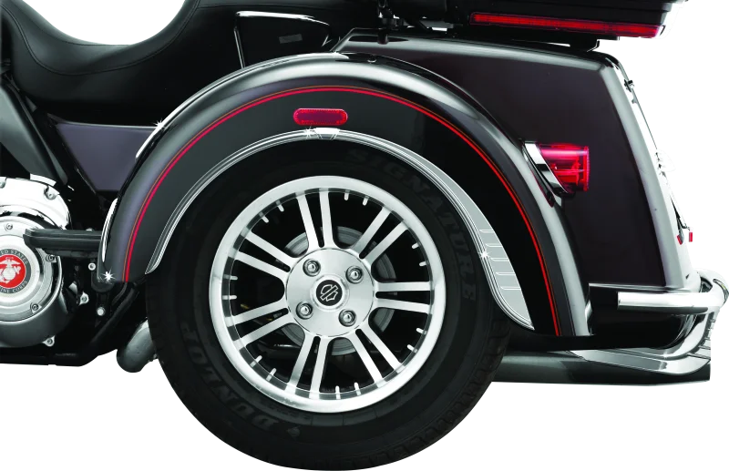 Kuryakyn Top Fender Accent For Trikes Chrome - Side View