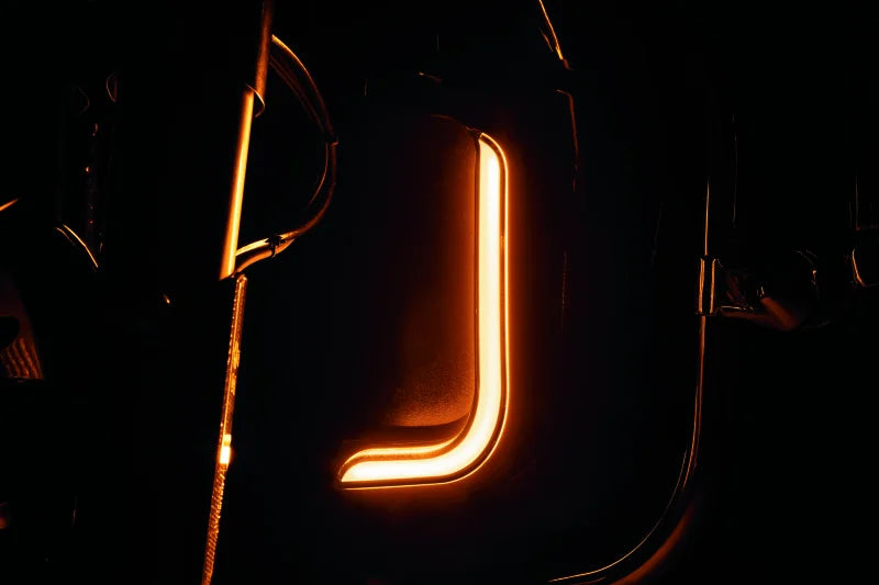Kuryakyn Tracer LED Fairing Lower Accents Black - Back View