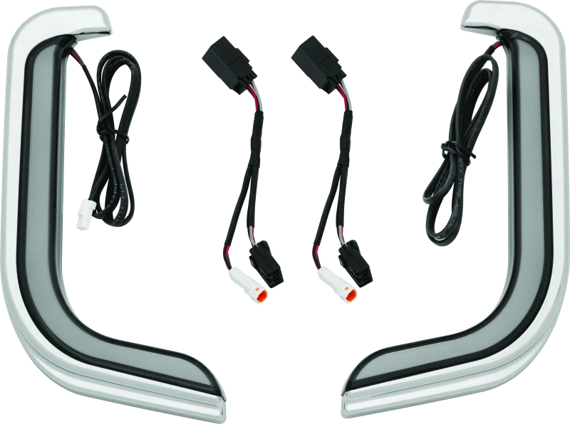 Kuryakyn Tracer LED Fairing Lower Accents Chrome - Main Product View