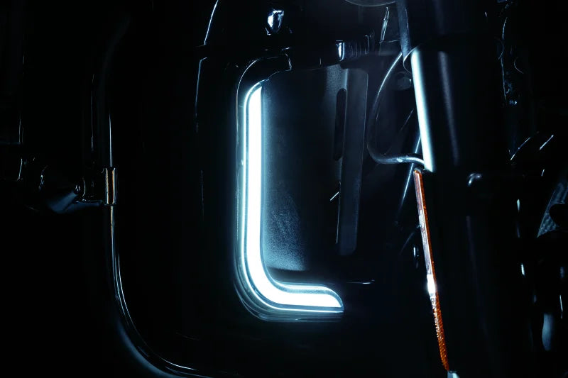 Kuryakyn Tracer LED Fairing Lower Accents Chrome - Side View