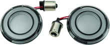 Load image into Gallery viewer, Kuryakyn Tracer L.E.D. Front Turn Signal Insert, Red Light, Smoke Lens 1156 - Main Product View