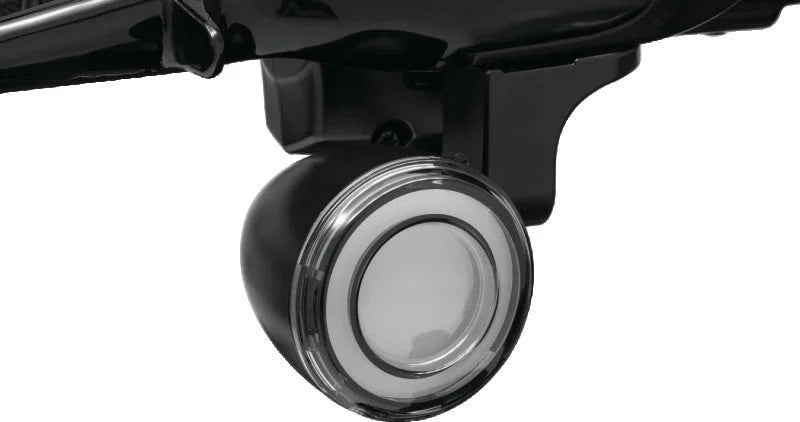 Kuryakyn Tracer L.E.D. Front Turn Signal Insert, White/Amber Light, Smoke Lens 1157 - Additional View 7