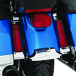 Load image into Gallery viewer, Kuryakyn Tracer L.E.D. Inserts For Saddlebag Supports Chrome - Side View