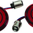 Load image into Gallery viewer, Kuryakyn Tracer L.E.D. Rear Turn Signal Insert Red Light Red Lens 1157 - Main Product View