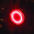 Load image into Gallery viewer, Kuryakyn Tracer L.E.D. Rear Turn Signal Insert Red Light Red Lens 1157 - Installation View