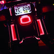 Load image into Gallery viewer, Kuryakyn Tracer LED Taillight Red Lens With License Light - Additional View 6