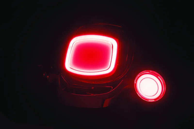 Kuryakyn Tracer LED Taillight Red Lens Without License Light - Installation View