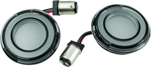 Load image into Gallery viewer, Kuryakyn Tracer L.E.D. Turn Signal Inserts Red/Red Smoke Lens Rear - Main Product View