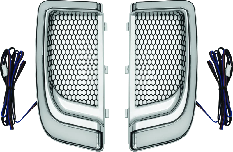Kuryakyn Tracer Lower Fairing Grill Chrome - Main Product View