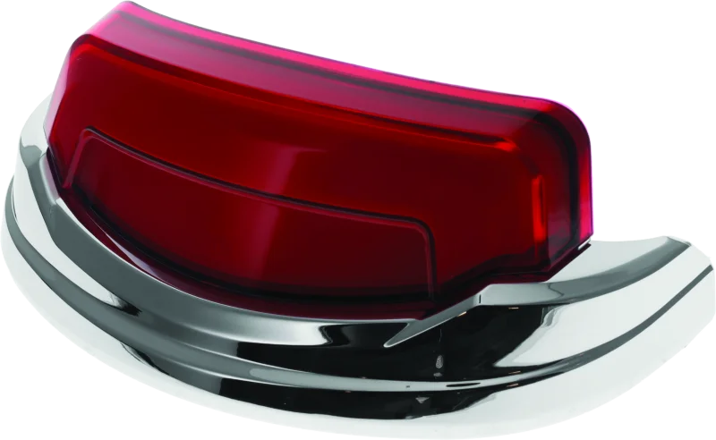 Kuryakyn Tracer Rear Fender Tip Light Chrome Red Lens