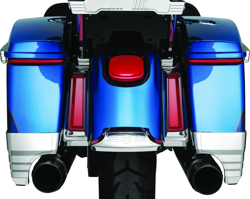 Kuryakyn Tracer Saddlebag Lights Red Lens - Installation View