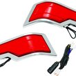 Load image into Gallery viewer, Kuryakyn Tracer Tour Pak Rear Lights Chrome Red Lens - Main Product View