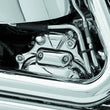 Load image into Gallery viewer, Kuryakyn Transmission Shroud 04-17 Softail Chrome - Side View