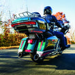 Load image into Gallery viewer, Kuryakyn Tri-Line Accent For Rear Tour-Pak Light Chrome - Back View