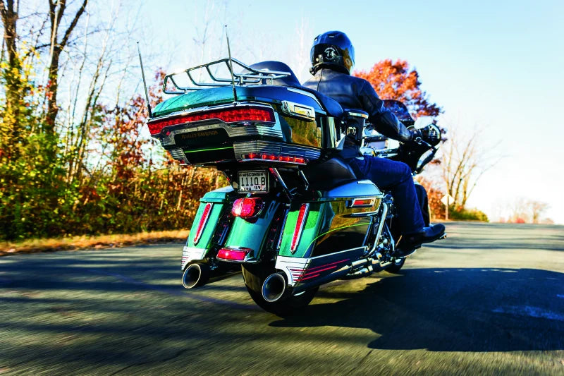 Kuryakyn Tri-Line Accent For Rear Tour-Pak Light Chrome - Back View
