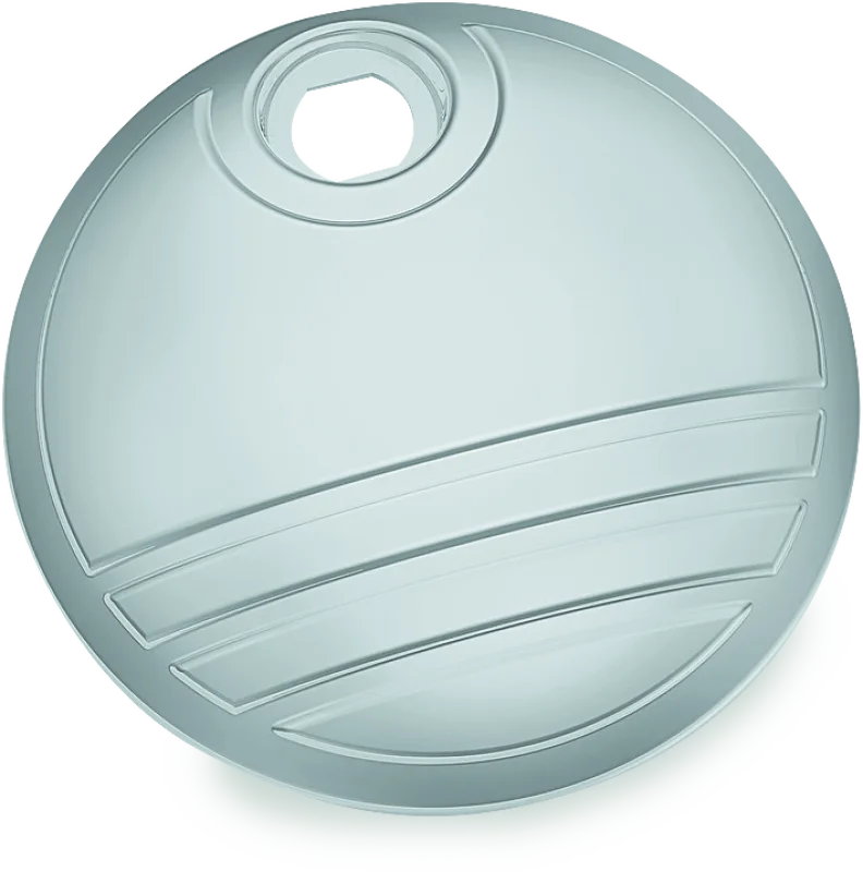 Kuryakyn Tri-Line Fuel Door Chrome - Main Product View