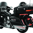 Load image into Gallery viewer, Kuryakyn Tri-Line Gauge Trim 14-Up Touring Models Chrome - Side View