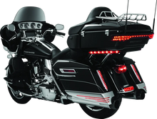 Load image into Gallery viewer, Kuryakyn Tri-Line Gauge Trim 14-Up Touring Models Chrome - Side View