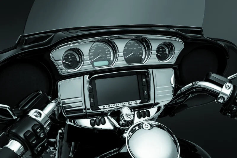 Kuryakyn Tri-Line Gauge Trim 14-Up Touring Models Chrome - Additional View 8