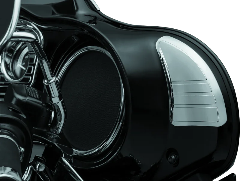 Kuryakyn Tri-Line Inner Fairing Cover Chrome - Side View