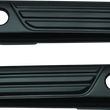 Load image into Gallery viewer, Kuryakyn Tri-Line Saddlebag Hinge Covers Gloss Black - Main Product View